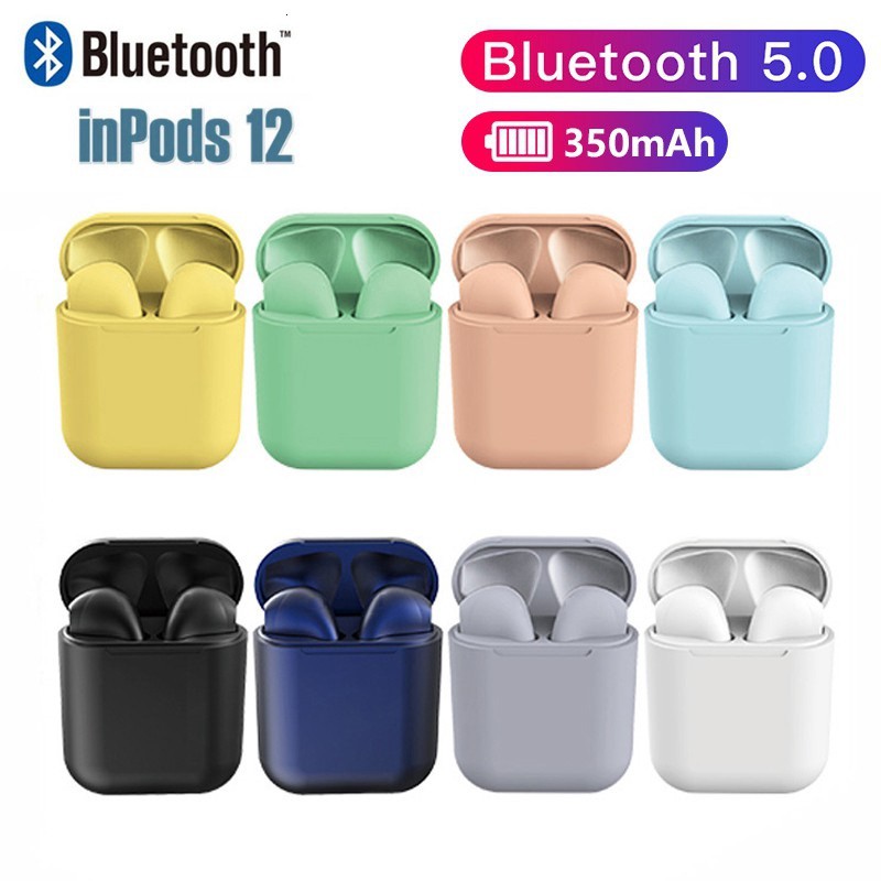 Tai Nghe Bluetooth Không Dây Inpods i12 TWS Cảm Biến Âm Thanh Hifi Cho Android iOS Freeship