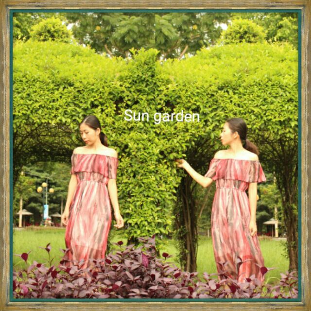 ĐẦM MAXI TRỄ VAI NGỌT NGÀO