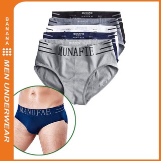 Quần Lót Nam 💥 Quần Sịp Nam Tam Giác Munafie Free Size Dệt Kim Co Giãn 4 Chiều MN02