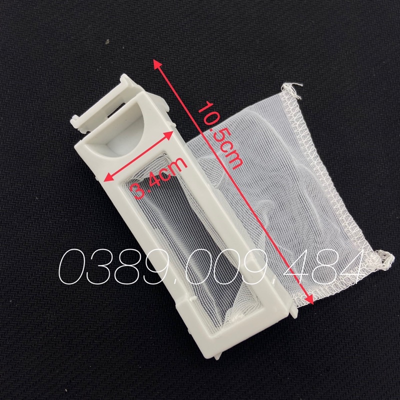 Túi lọc máy giặt Panasonic kích thước 3.4cm x10.5cm