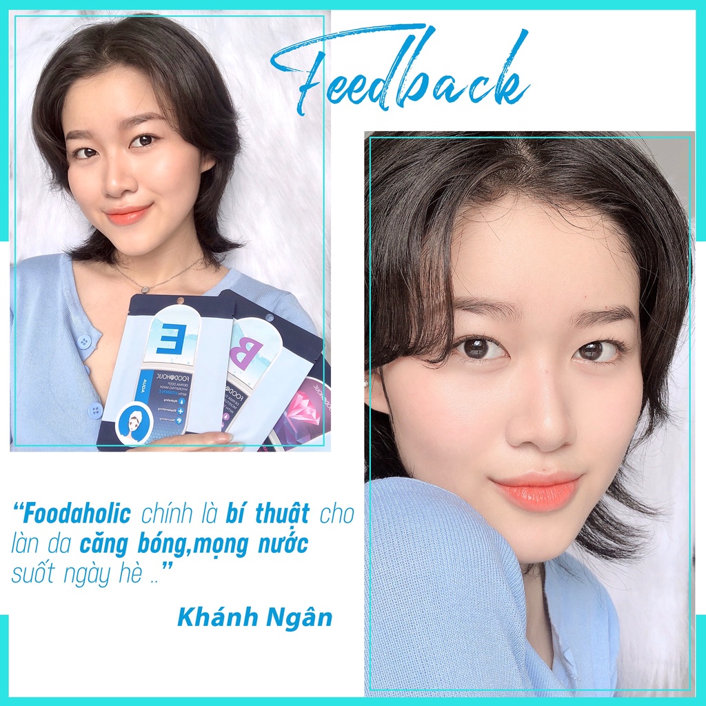 Mặt nạ dưỡng ẩm, dưỡng trắng da Foodaholic Mask 23g