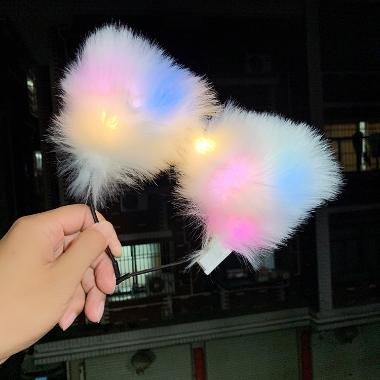 Băng đô tai mèo dễ thương có đèn