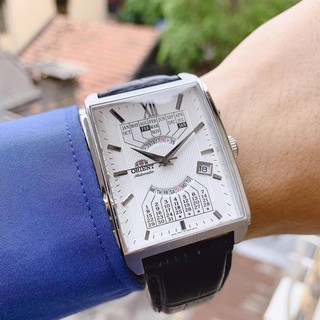 Đồng hồ nam ORIENT AUTOMATIC FEUAG005WH - LỊCH VẠN NIÊN MẶT VUÔNG