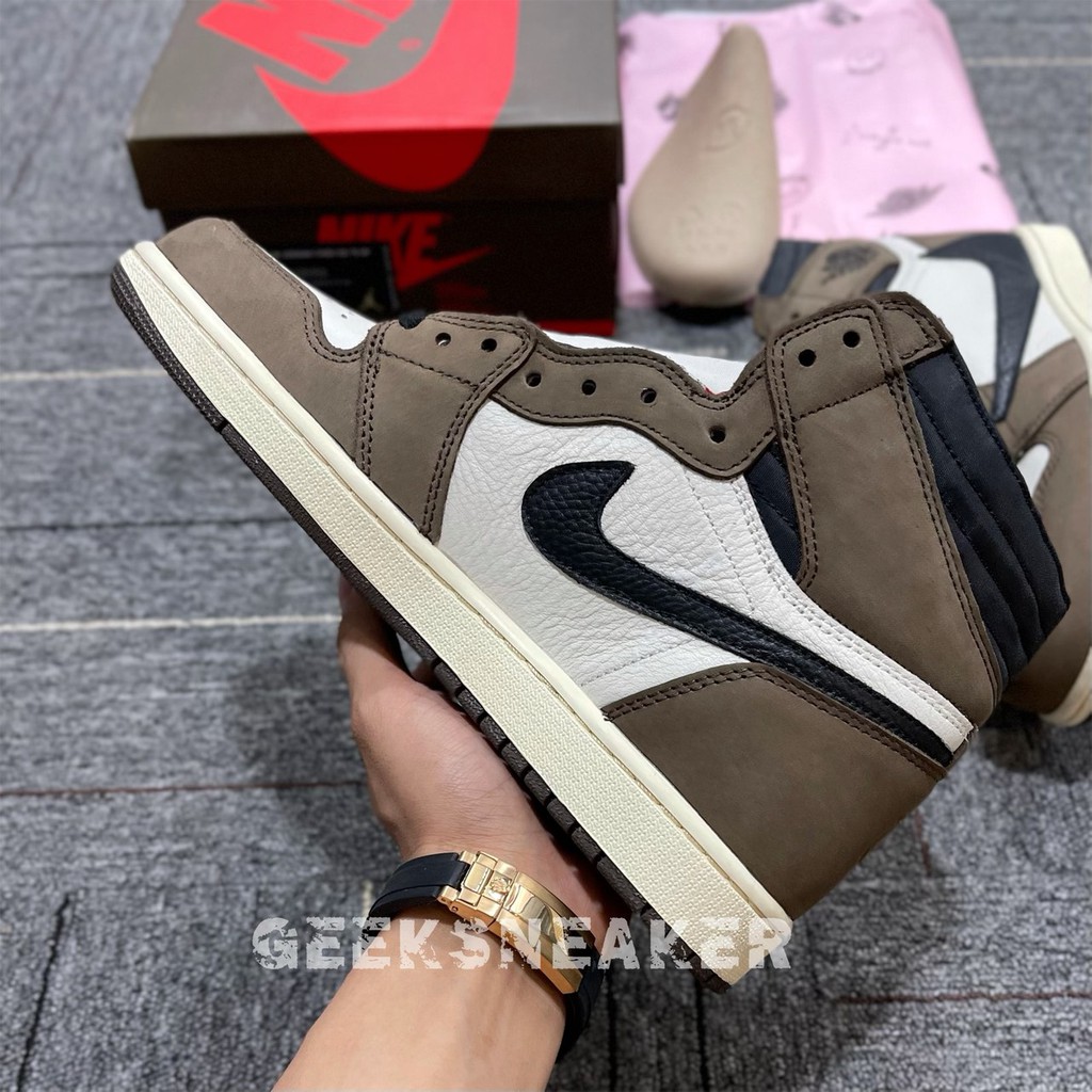 [GeekSneakerZone] Giày Jordan 1 High x Travis Scott - Phiên Bản TC | BigBuy360 - bigbuy360.vn