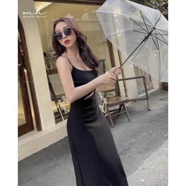 BIGSIZE ĐẦM BODY 2 DÂY DÁNG DÀI KHOEN HOA