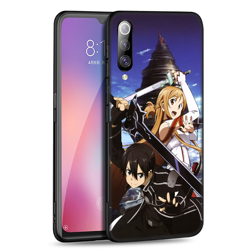 Ốp Lưng Silicone In Hình Sword Art Online Cho Xiaomi Mi 10 9 8 6 Se Lite Mi10 Mi9 Mi8 Mi6 86sf