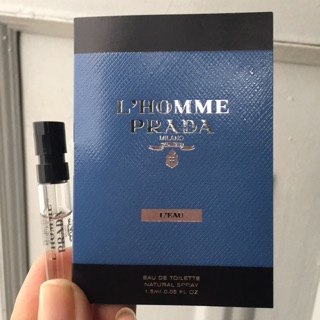 [Vial] - nước hoa mini L’Homme Prada Milano L’eau EDT (1.5ml) -Spain