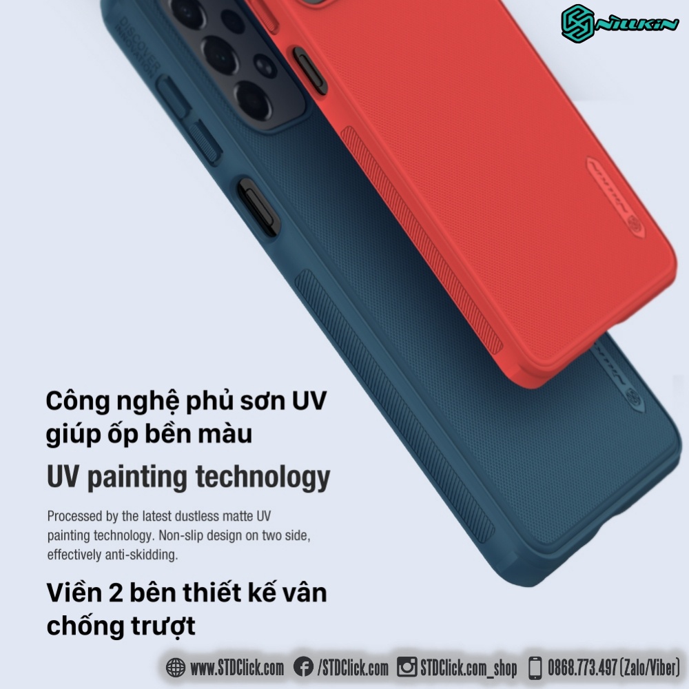 ỐP LƯNG SAMSUNG GALAXY A73 5G NILLKIN NHỰA CỨNG VIỀN DẺO CHÍNH HÃNG