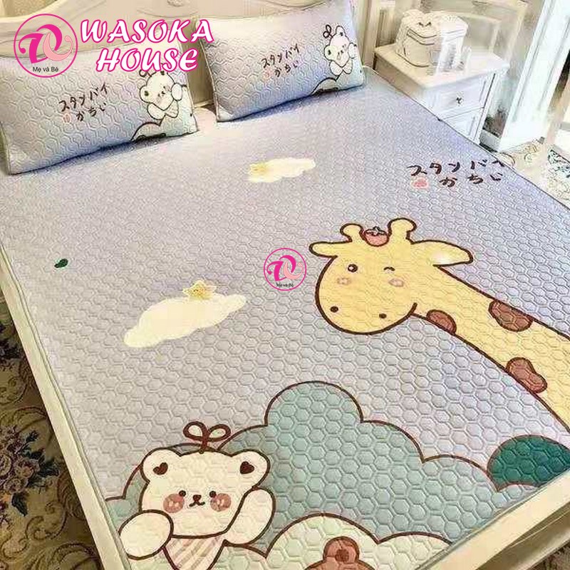 Chiếu điều hòa cao su non 5D mềm mát lạnh, hàng loại 1, nhiều họa tiết sinh động