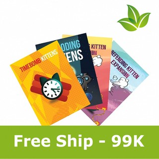 [HOT] Combo 4 bản mèo nổ Exploding Kittens mở rộng loại đẹp W5 in 1