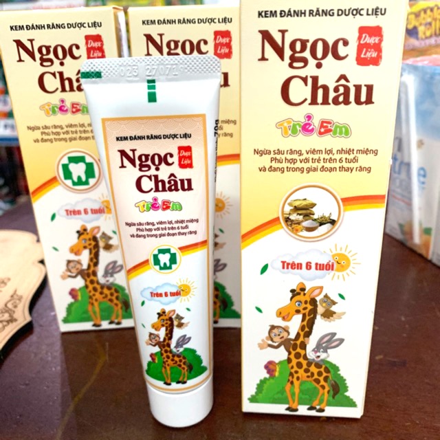 Kem đánh răng trẻ em Ngọc Châu 70g