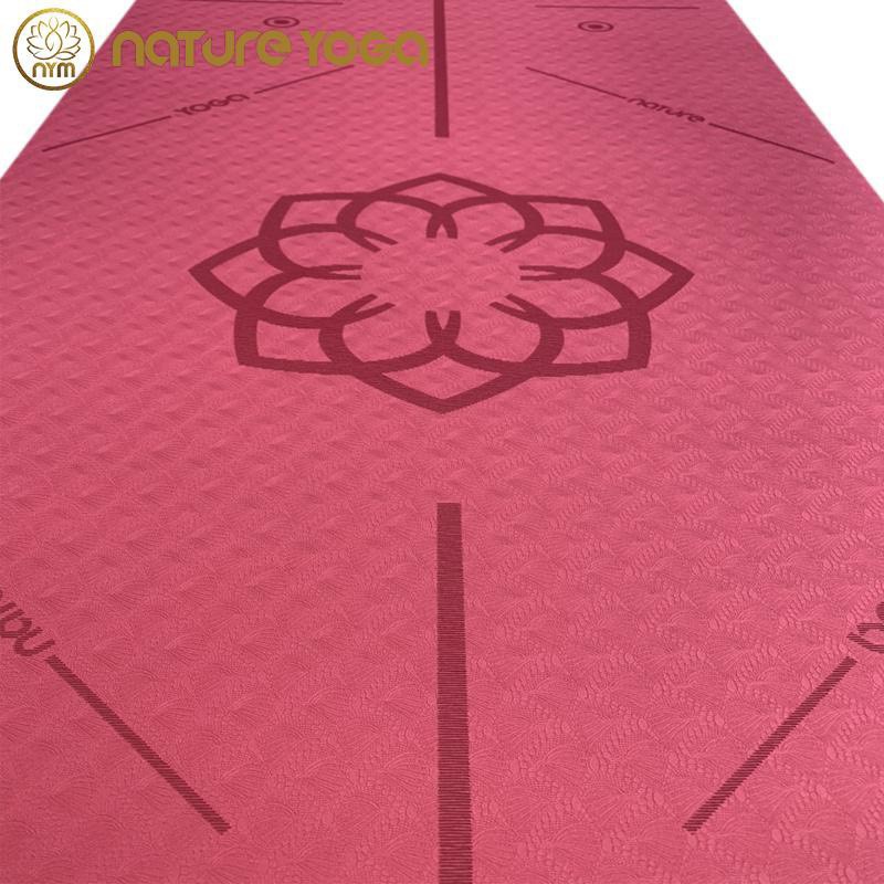 Thảm Yoga Nature Cao Cấp TPE Định Tuyến 6mm độ bám tốt