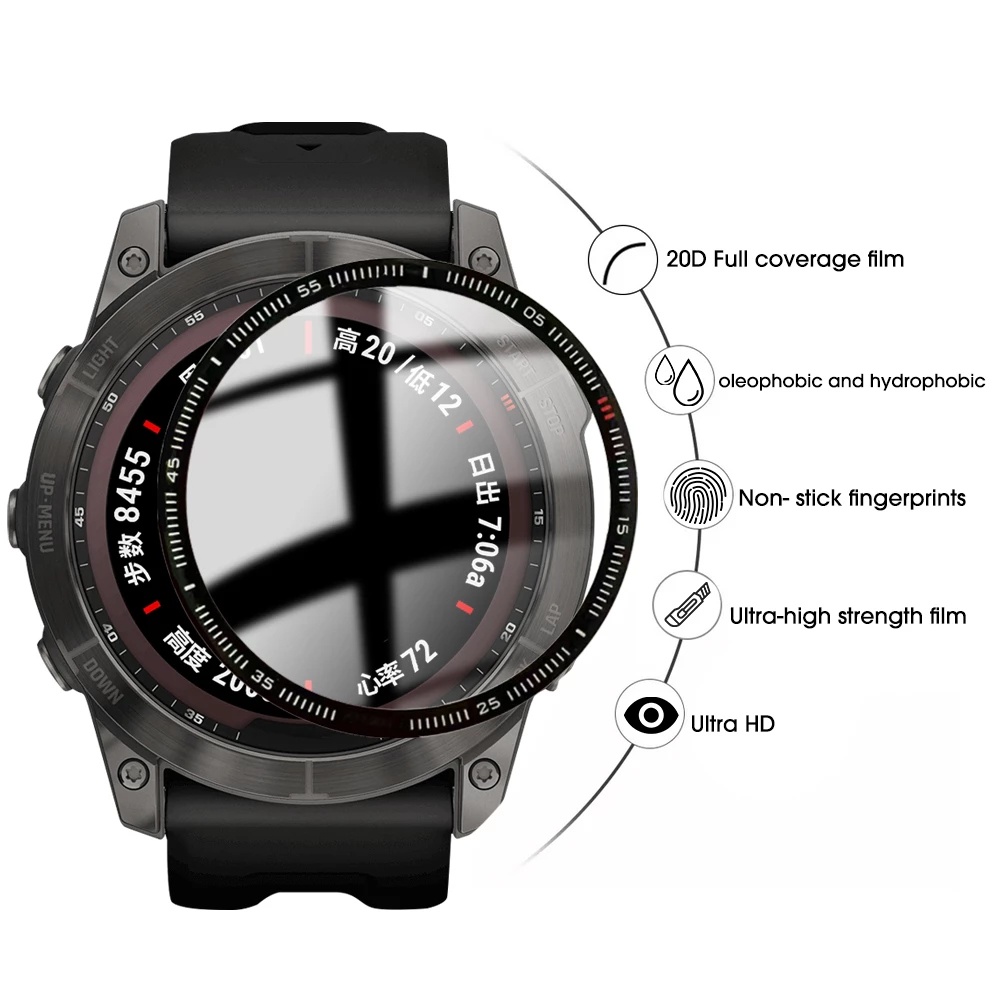 Kính Cường Lực 3D Bảo Vệ Màn Hình Cho Đồng Hồ Thông Minh Garmin Fenix 7X 7 7S