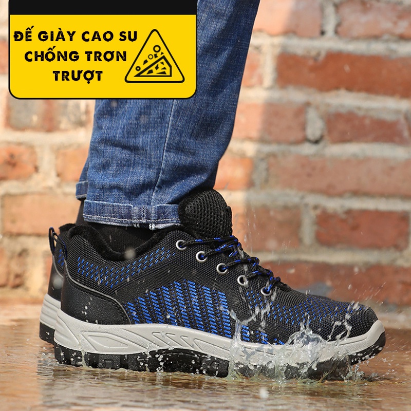 Giày Thợ Điện Cách Điện 6KV (Mã 243) Dáng Thể Thao Mũi Composite Chống Đập, Thoáng Khí