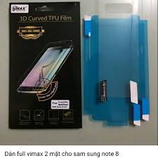 Miếng dán vimax 2 mặt trước sau cho Samsung Note 8