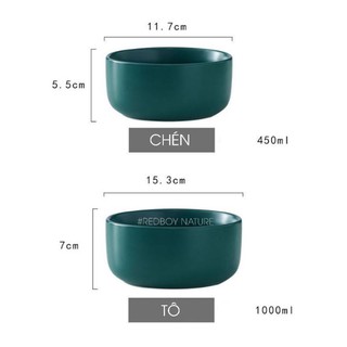 chén tô gốm sứ ( chịu nhiệt)