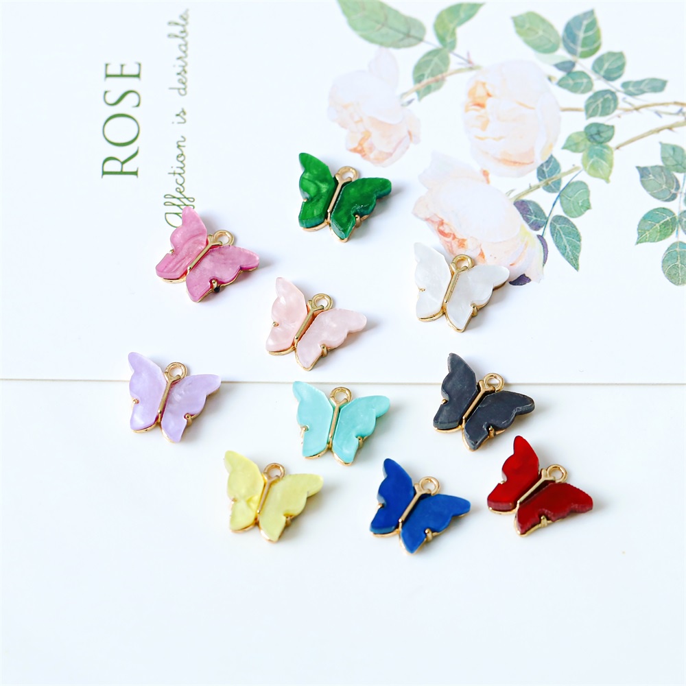 Set 10 mặt phụ kiện St.kunkka cho vòng cổ/ vòng tay/ vòng cổ hình bướm phong cách đơn giản