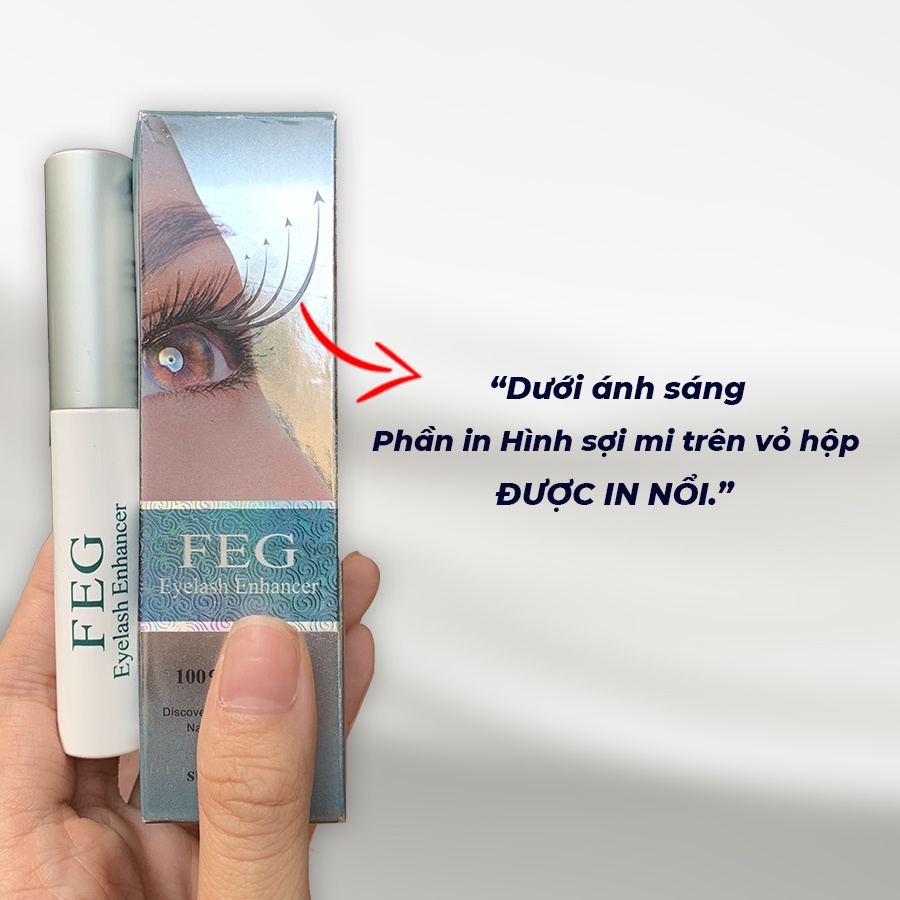 [CHÍNH-HÃNG] Dưỡng mi xanh FEG (FEG eyelash enhancer) Dưỡng mi dài dày cong với chiết xuất tự nhiên_3ml