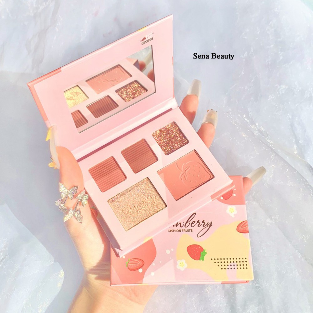 free ship Bộ Kit Trang Điểm Gồm 3 Phấn Mắt + 1 Bắt Sáng + 1 Phấn Má XiXi Fashion | BigBuy360 - bigbuy360.vn