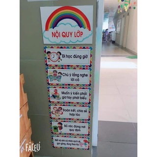 Nội quy decal lớp học