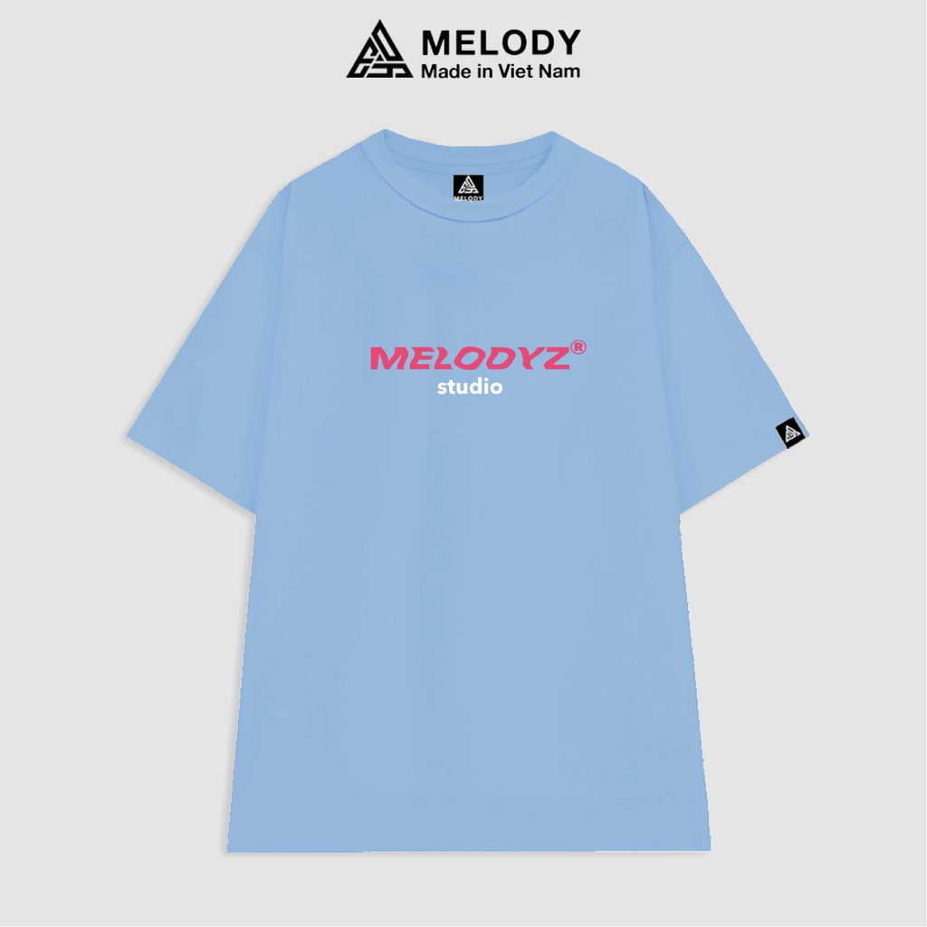 Áo Thun Unisex PinkLogo Local Brand MelodyZ, Áo Phông Nam Nữ Tay Lỡ Form Rộng Oversize Cotton 100% Basic Tee