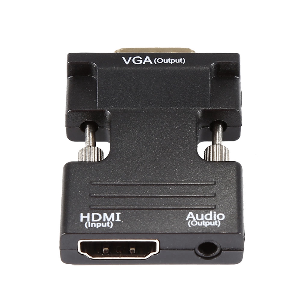 Giắc chuyển đổi từ HDMI đầu cái sang VGA đực + 3.5