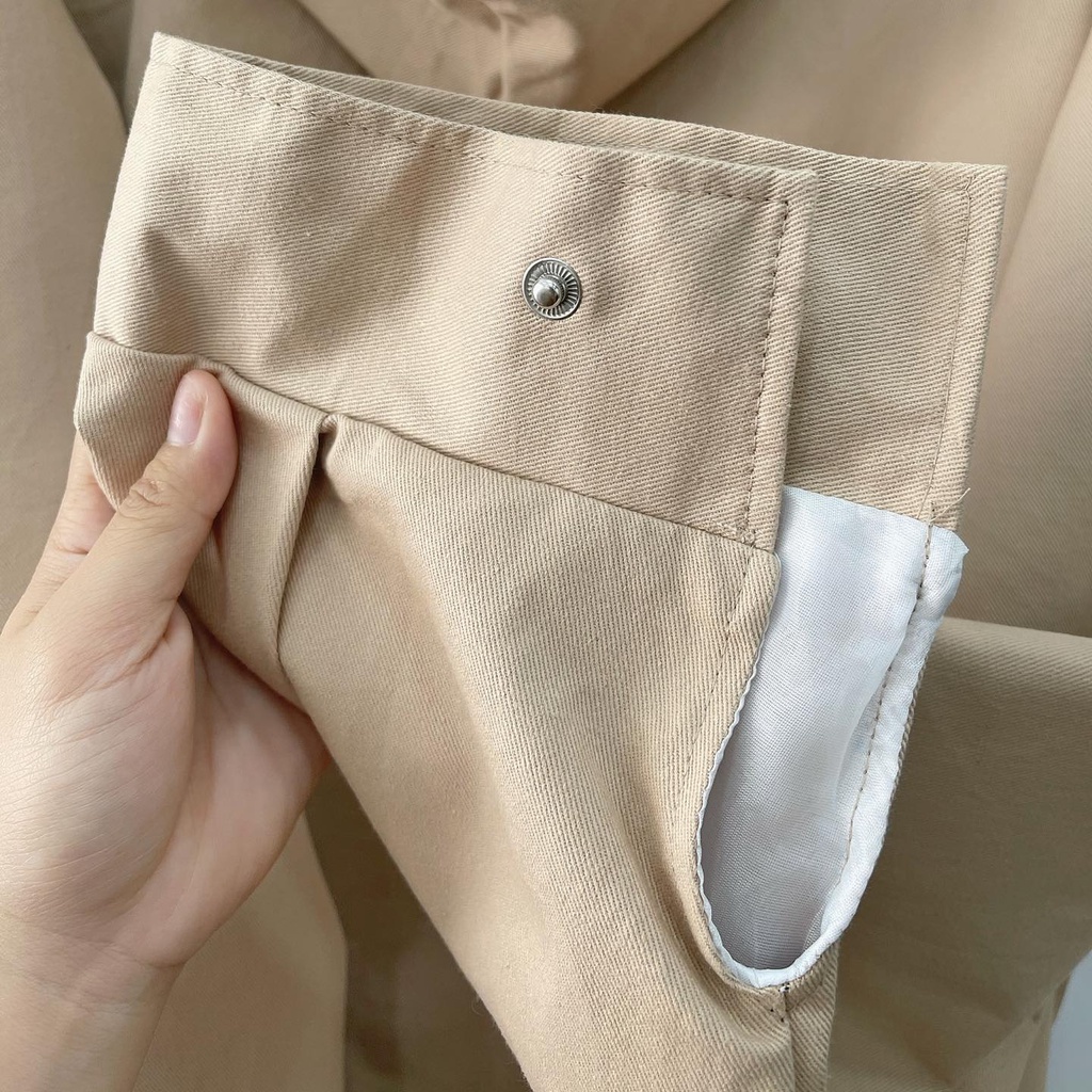 [sẵn] Áo khoác kaki trơn nón rộng (ảnh thật tại shop) Tanazi Closet