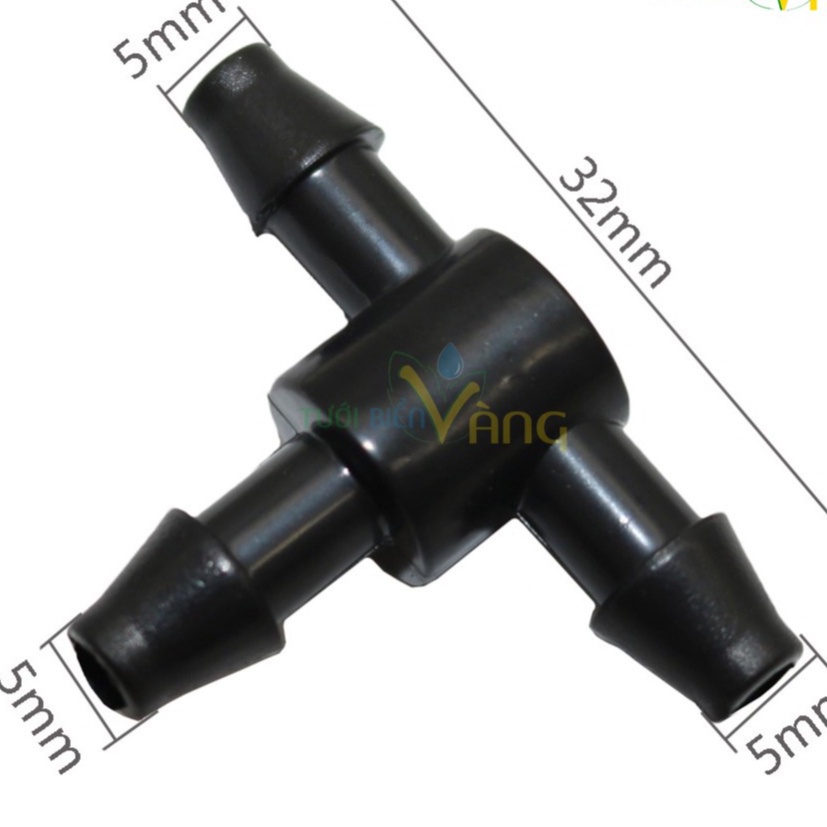 Chia T nhanh ống 6mm 3 đầu kết nối dây 6mm