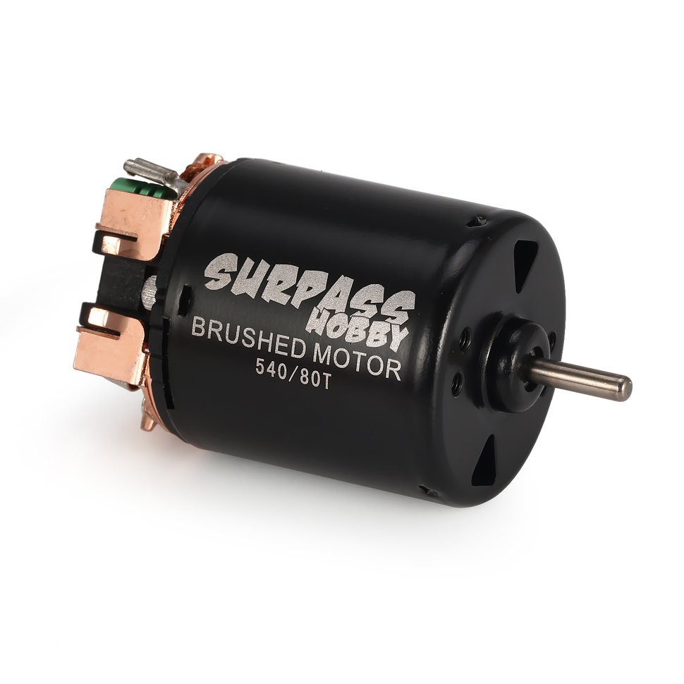Phụ kiện mô hình ô tô Động cơ chổi than SURPASSHOBBY / 540 80T cho trục SCX10 RC4WD D90 1/10 RC, leo địa hình