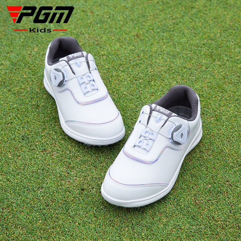 Giày Thể Thao Đánh Golf PGM Khóa Xoay Chống Trượt Trọng Lượng Nhẹ Thoải Mái Cho Thanh Thiếu Niên