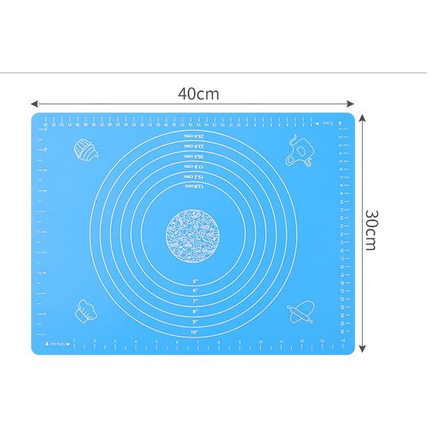 Tấm nhào bột làm bánh bằng silicon chịu nhiệt độ cao 30 * 40cm