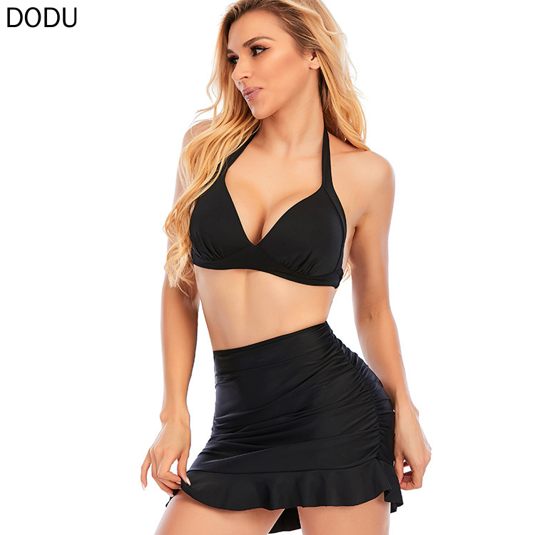 Bộ Đồ Bơi Hai Mảnh Lưng Cao Xếp Ly Size S-3xl Thời Trang Cho Nữ | BigBuy360 - bigbuy360.vn