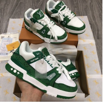 Giày LV_ Xanh lá, Đen 2 bản cực đẹp, Giày thể thao Nam Nữ, Giày louis vuitton - FREESHIP 2022