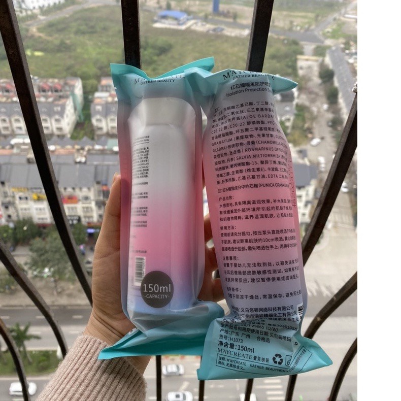 Xịt chống nắng nâng tone da MAY'CREATE