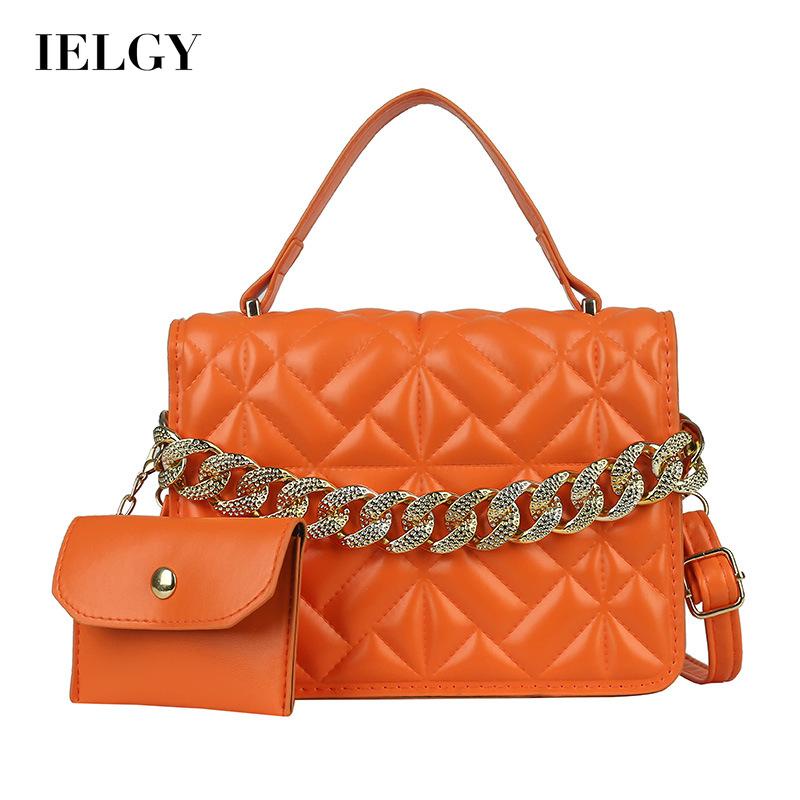 Túi Đeo Vai Cầm Tay Hình Thoi Phối Dây Xích Kiểu Retro Thời Trang Cho Nữ