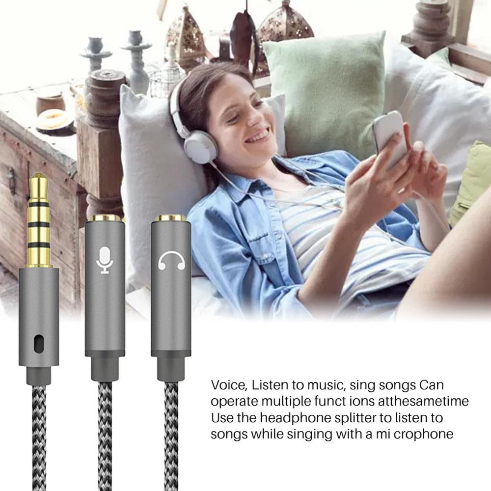 Dây Cáp Âm Thanh AUGUSTINA AUX 3.5Mm Dành Cho Tai Nghe / Mic