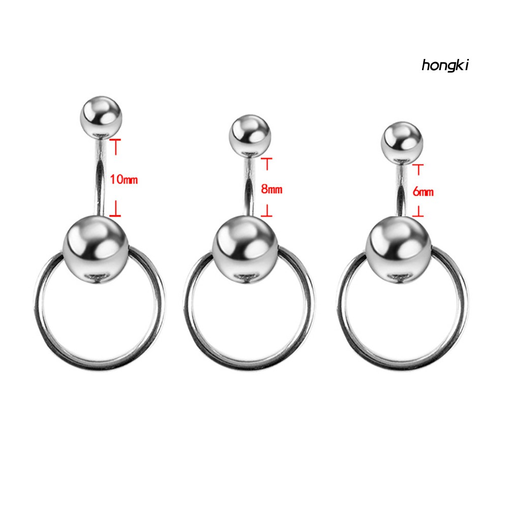 (Hàng Mới Về) Khuyên Rốn Dạng Tròn Đính Đá Thời Trang Cho Nữ