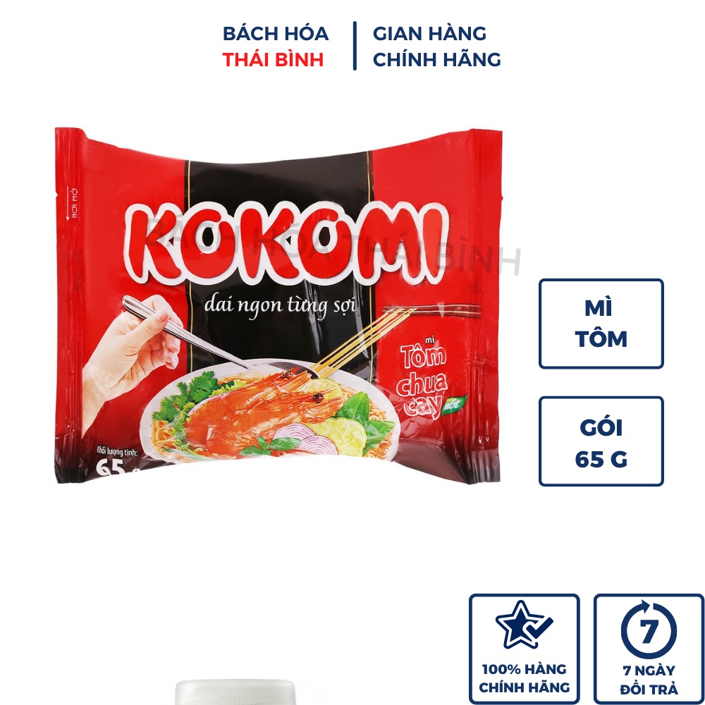 10 gói Mì kokomi Tôm Chua Cay (5 x 65g)