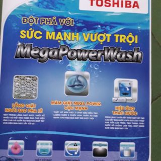 Tem dán máy giặt Toshiba mẫu mới