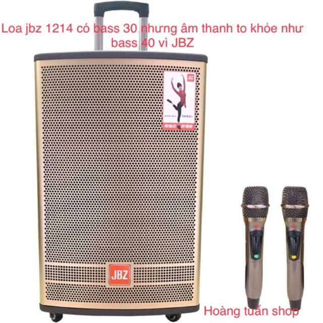 Loa kéo jbz 1214 ( kèm đổi mic kim loại xịn ts uhf).