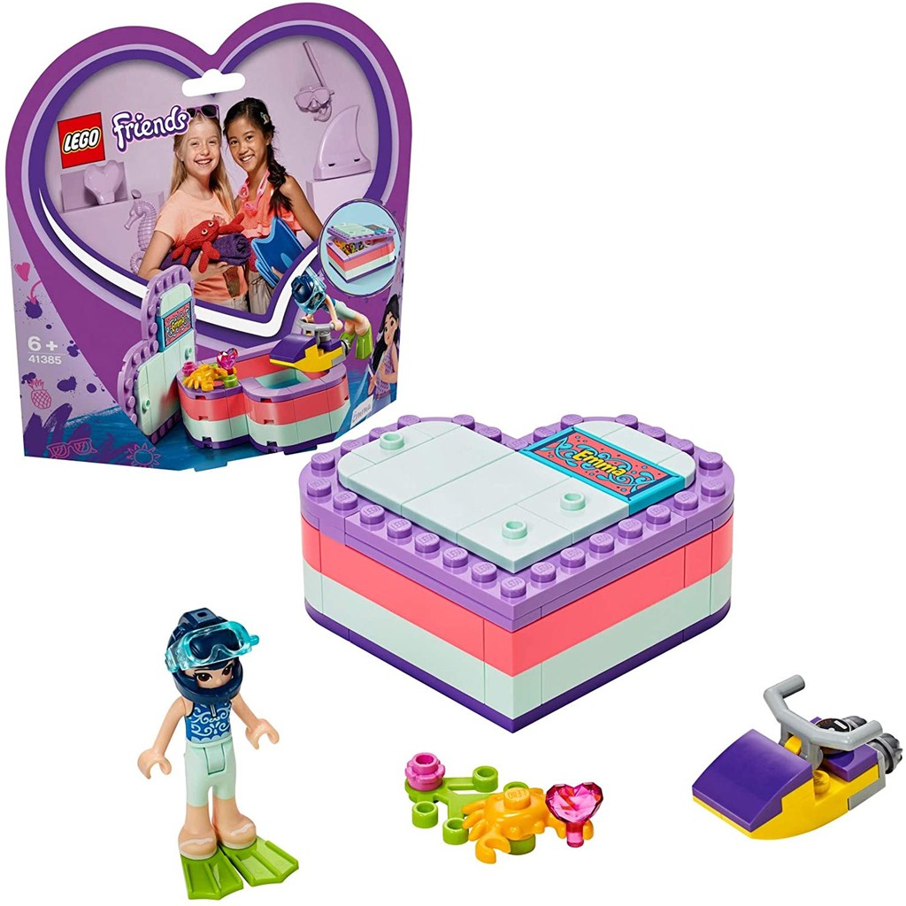 LEGO FRIENDS 41385 Hộp Trái Tim Mùa Hè Của Emma ( 86 Chi tiết)