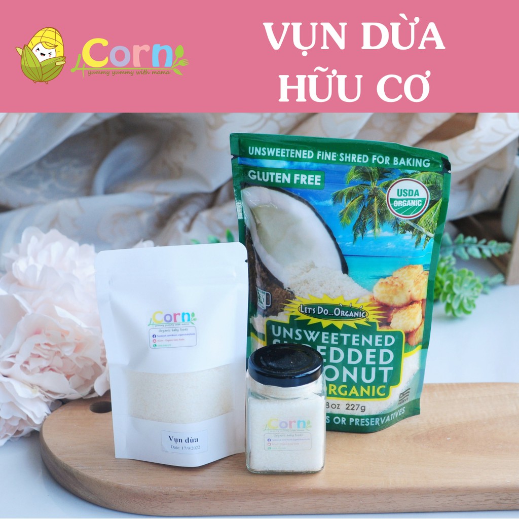 Vụn dừa hữu cơ sấy khô Let s Do - Cho bé 7m+