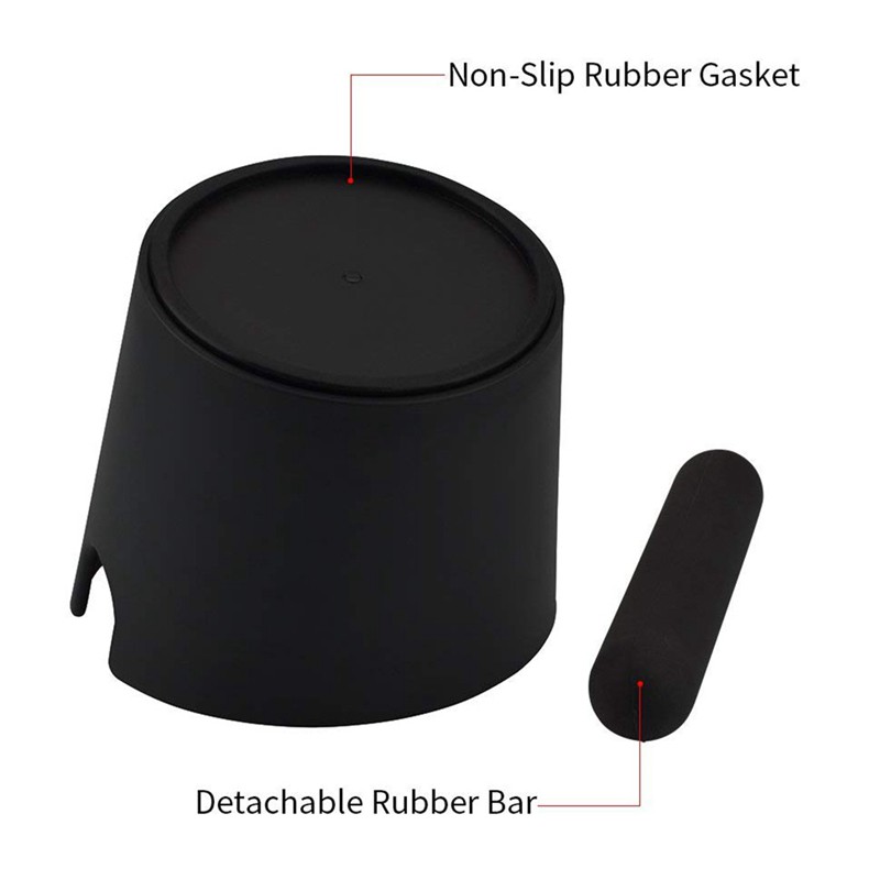 Espresso Knock Box Shock-Absorbent Durable Barista Style Knock Box with Removable Knock Bar and Non-Slip Base