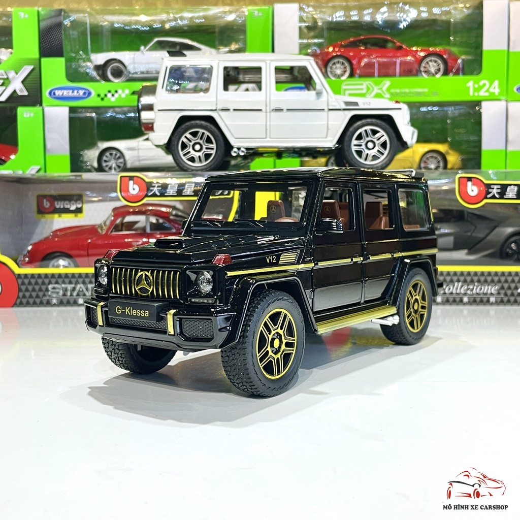 Mô hình xe hợp kim Mercedes-Benz G63 G-Klessa tỉ lệ 1:24 màu đen