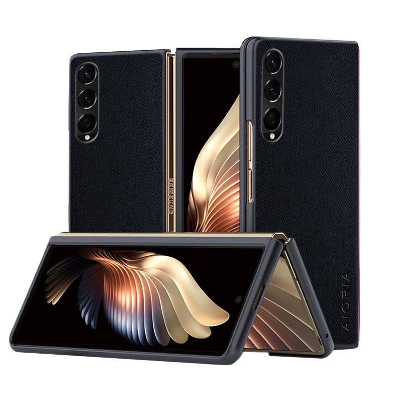 Ốp Bao Da Điện Thoại Trọng Lượng Nhẹ Màu Trơn Đơn Giản Cho samsung galaxy z fold 4 fold3 5g z fold 4 Ốp