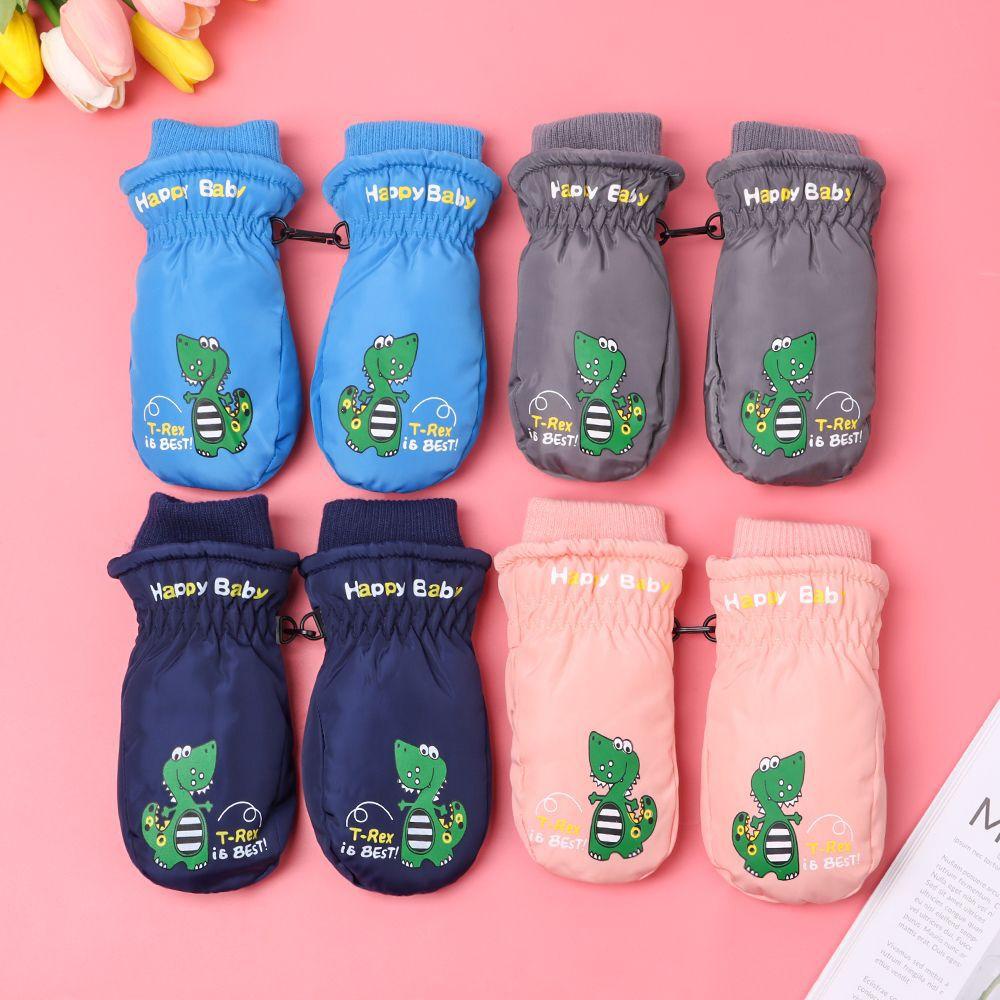 Găng Tay Trượt Tuyết Dày Dặn Ấm Áp Xinh Xắn Chống Trượt Thời Trang Cho Bé