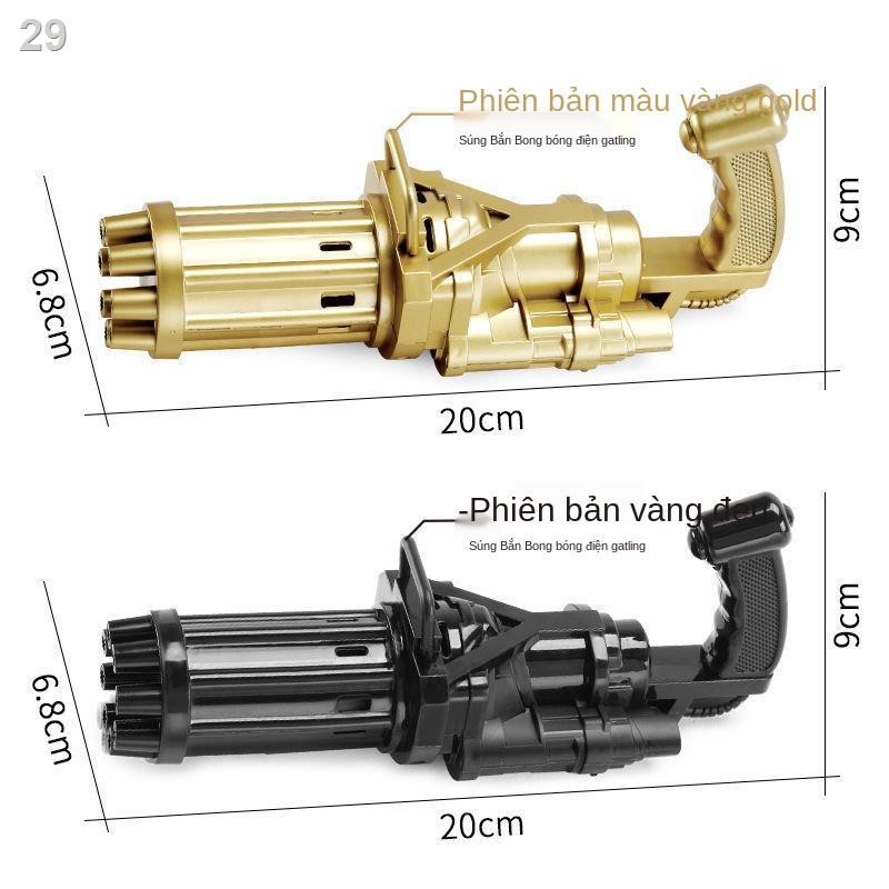 Máy làm bong bóng Gatling nổ mô hình tự động mạng người nổi tiếng Douyin thổi đồ chơi trẻ em sạc mới Quà tặng bán