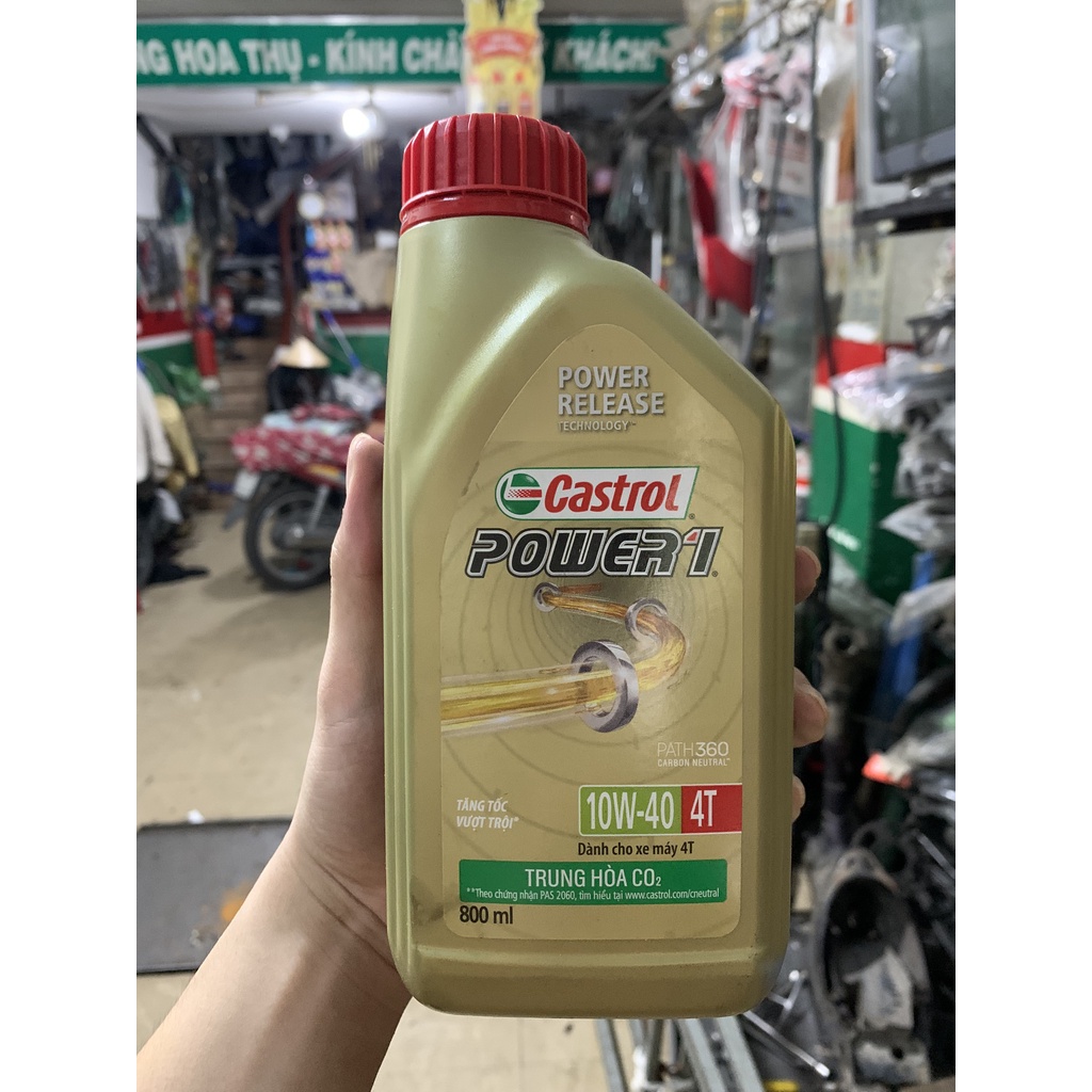 DẦU NHỚT XE SỐ CASTROL POWER1 10W40 4T 800ml