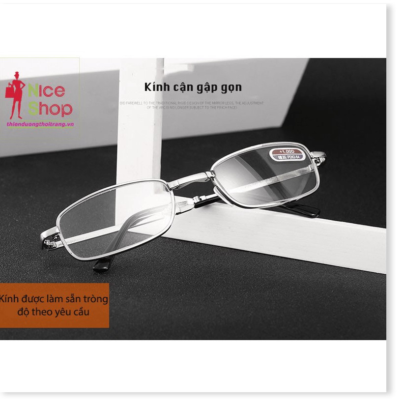 Mắt kính cận có độ kiểu dáng gấp gọn tiện lợi tròng kính có độ sẵn | BigBuy360 - bigbuy360.vn