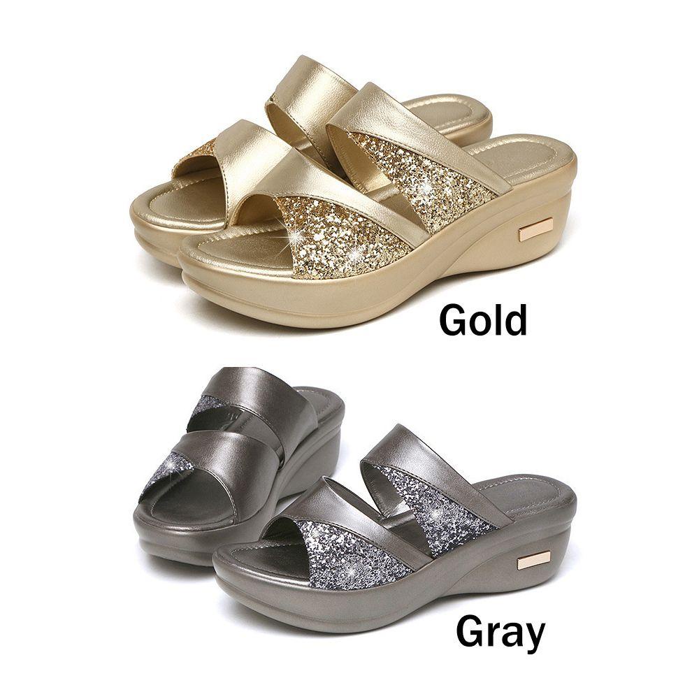 .Dép Da PU Đi Biển Thiết Kế Dễ Thương Cho Nữ